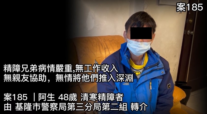 【185已結案】精障兄弟病情嚴重，無工作與親友協助，生活經濟絕望(標題圖檔)